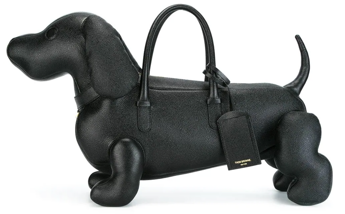 Thom Browne Black Distressed Hector Bag