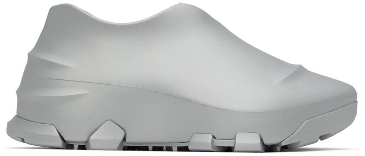 Givenchy Silver Monumental Mallow Low Sneakers In 040 Silver