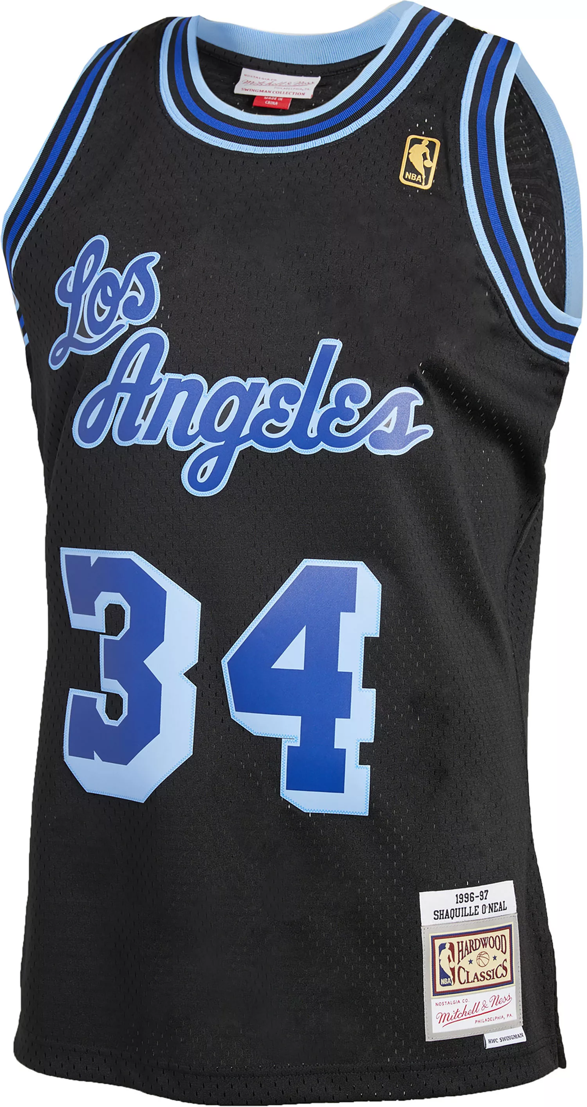 Mitchell & Ness Shaquille ONeal Number34 Black Hardwood Jersey