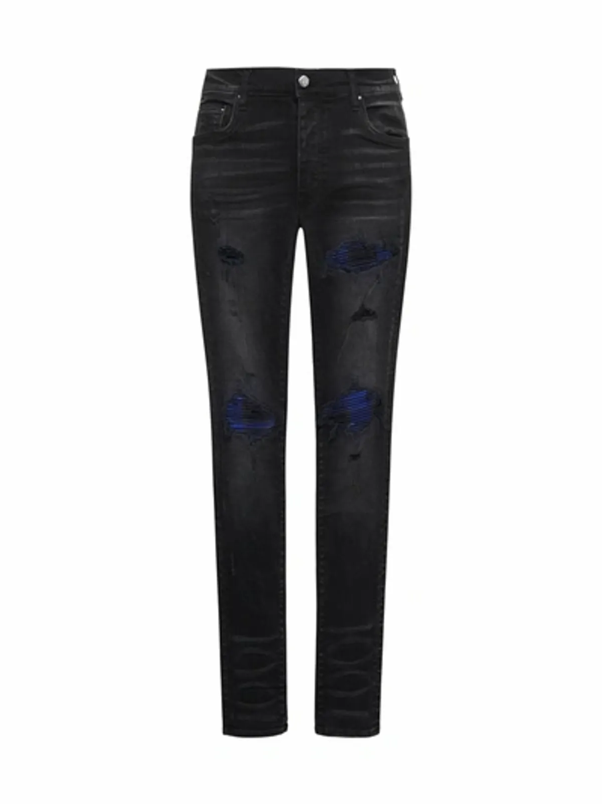 Amiri Black Blue Plaid Mx1 Jeans