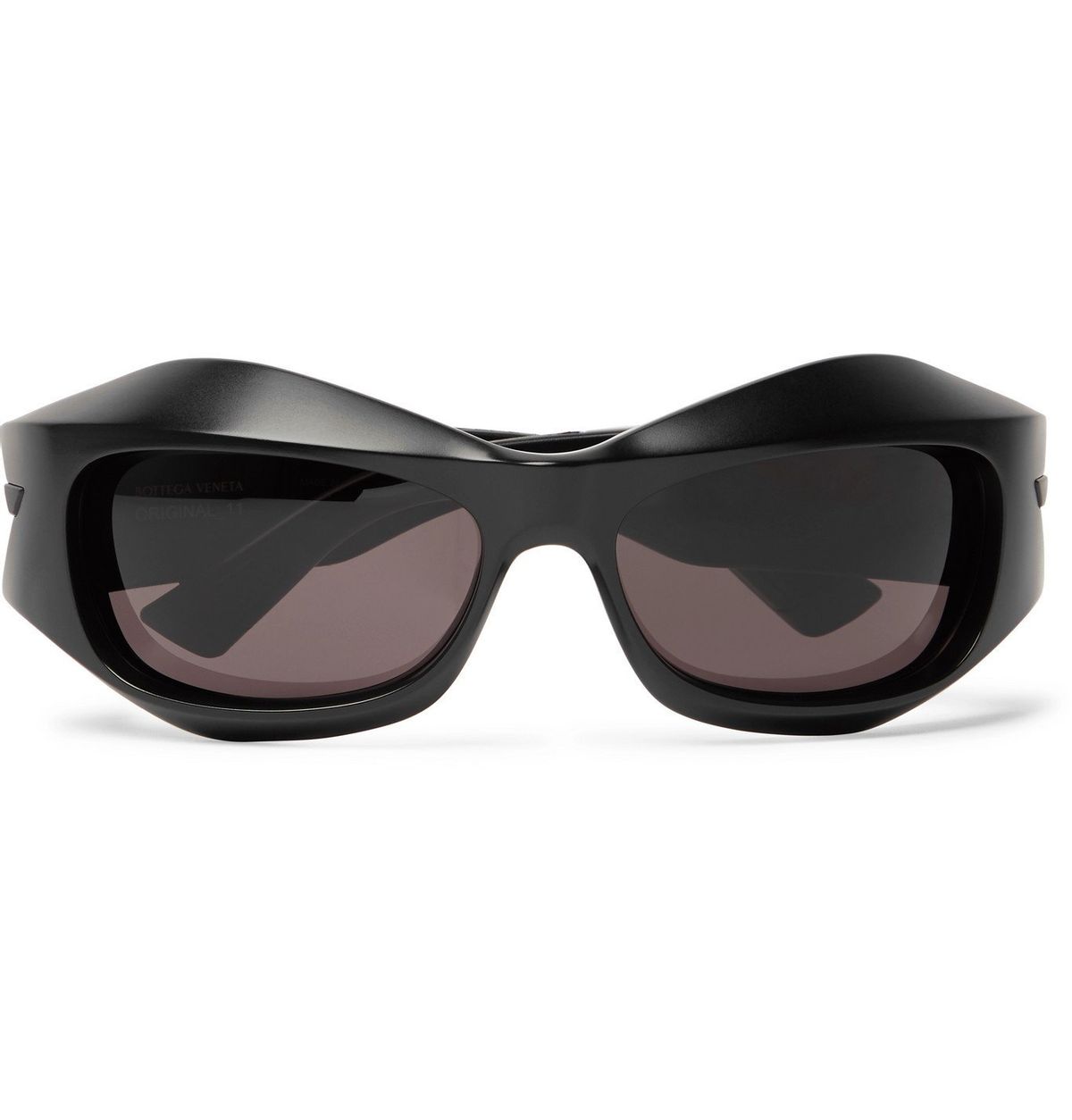 Bottega Veneta Oval Acetate Black Sunglasses