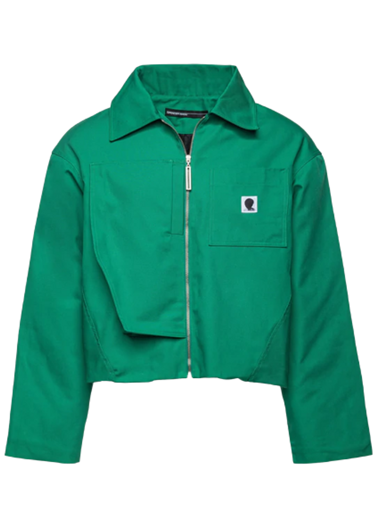 Spencer Badu Green Deconstructed Workers Jacket