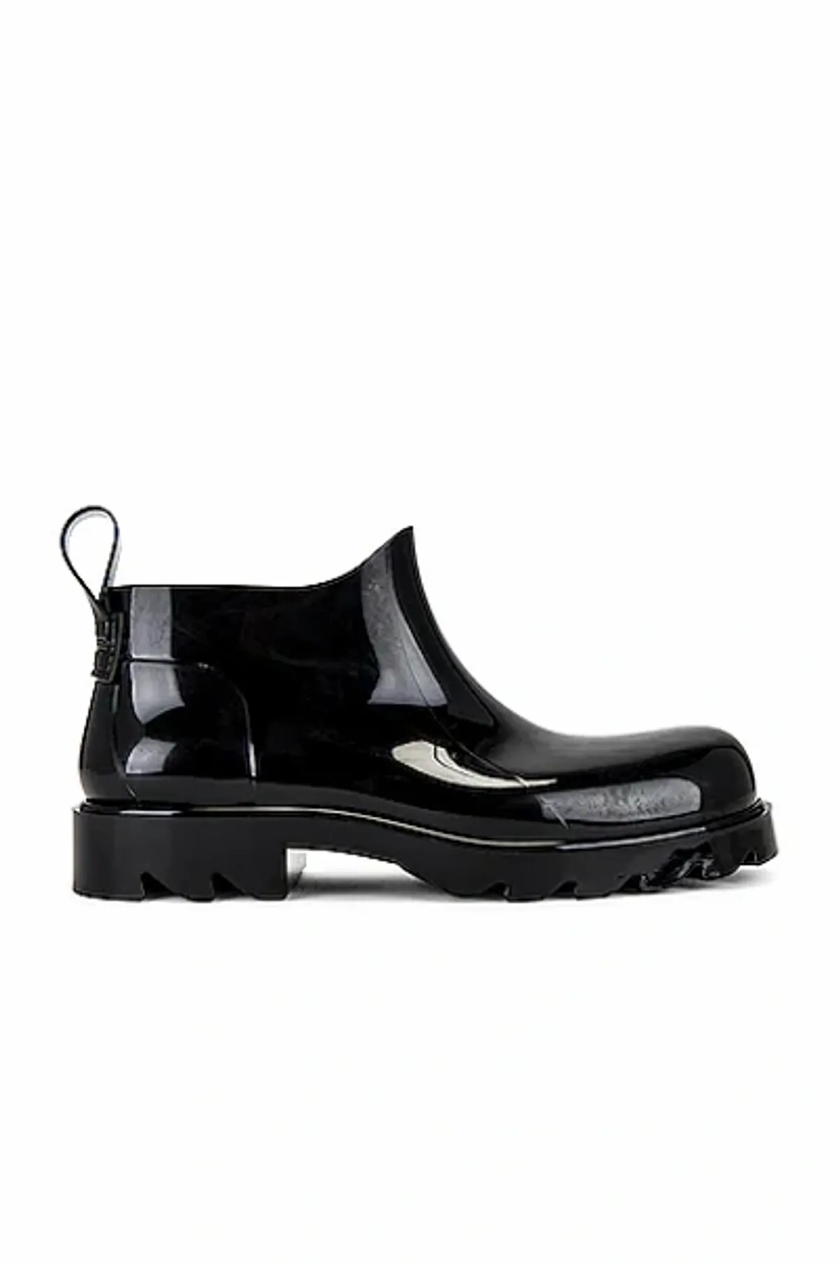 Bottega Veneta Black Rubber Slip-on Ankle Boots