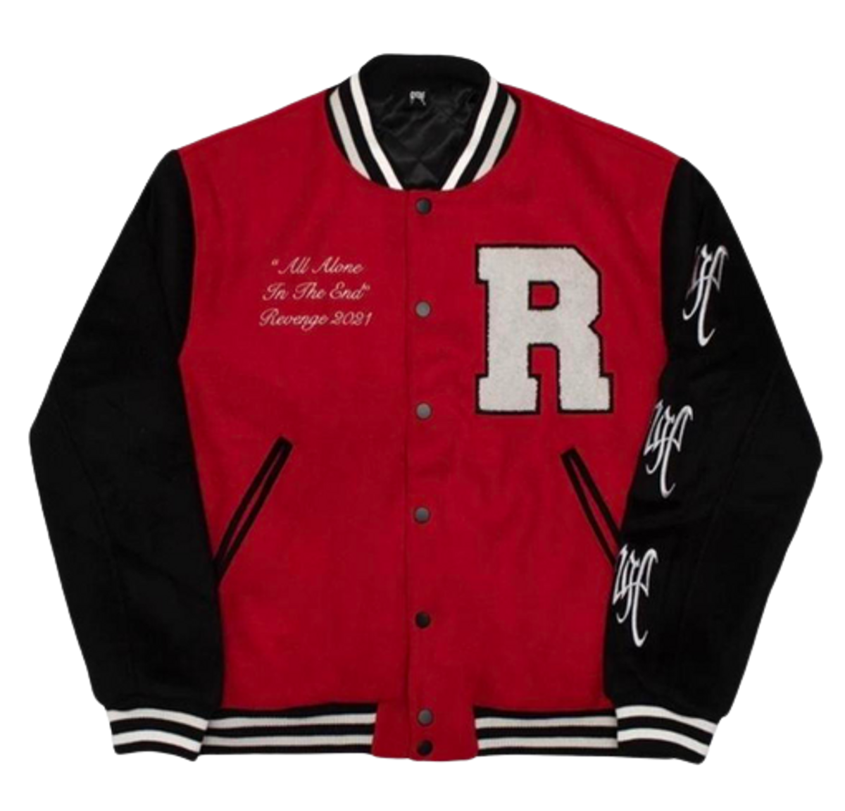 REVENGE Varsity Red Black Jacket
