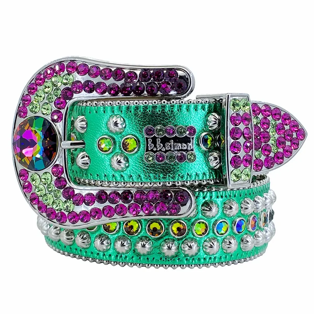 B.B. Simon Safa 4 – Emerald/Fuchsia Belt