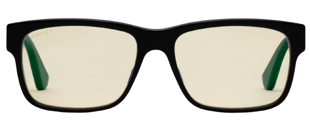Gucci Rectangular-Frame Black Sunglasses