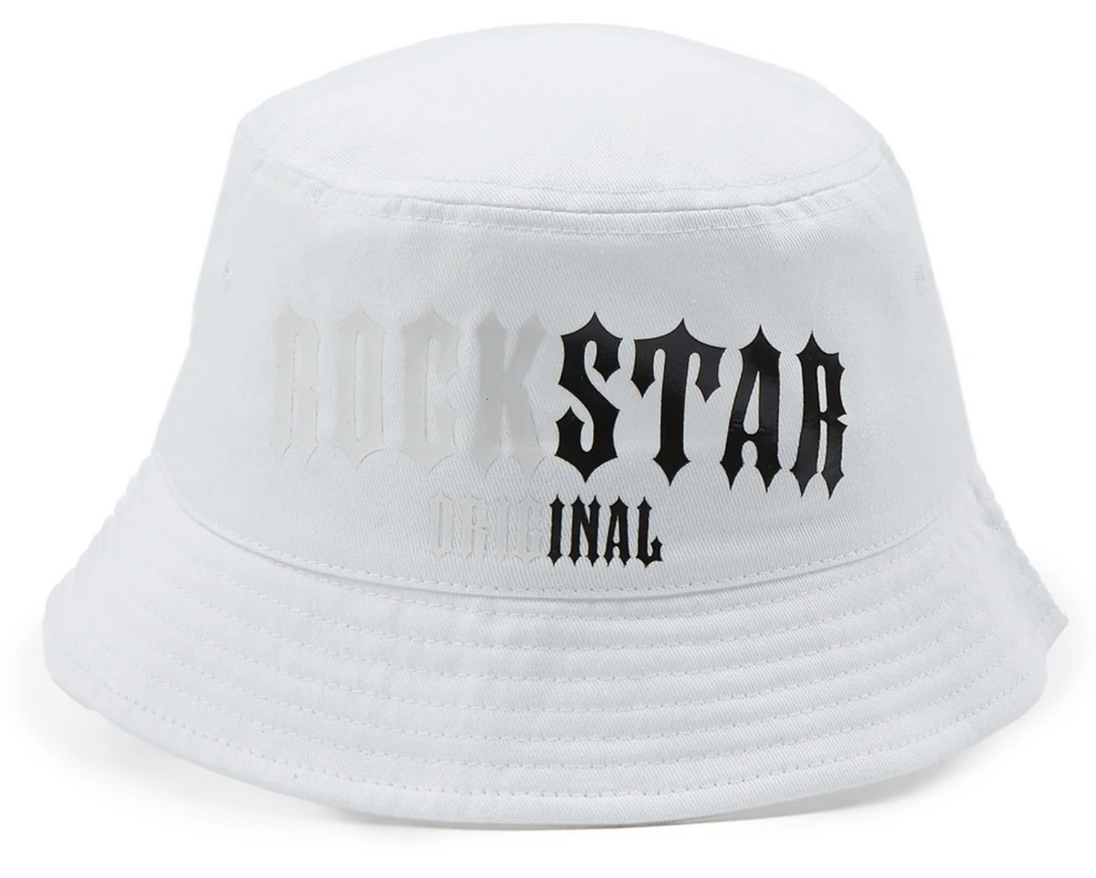 Fivio Foreign Merch × Rockstar Original Kel White Bucket Hat