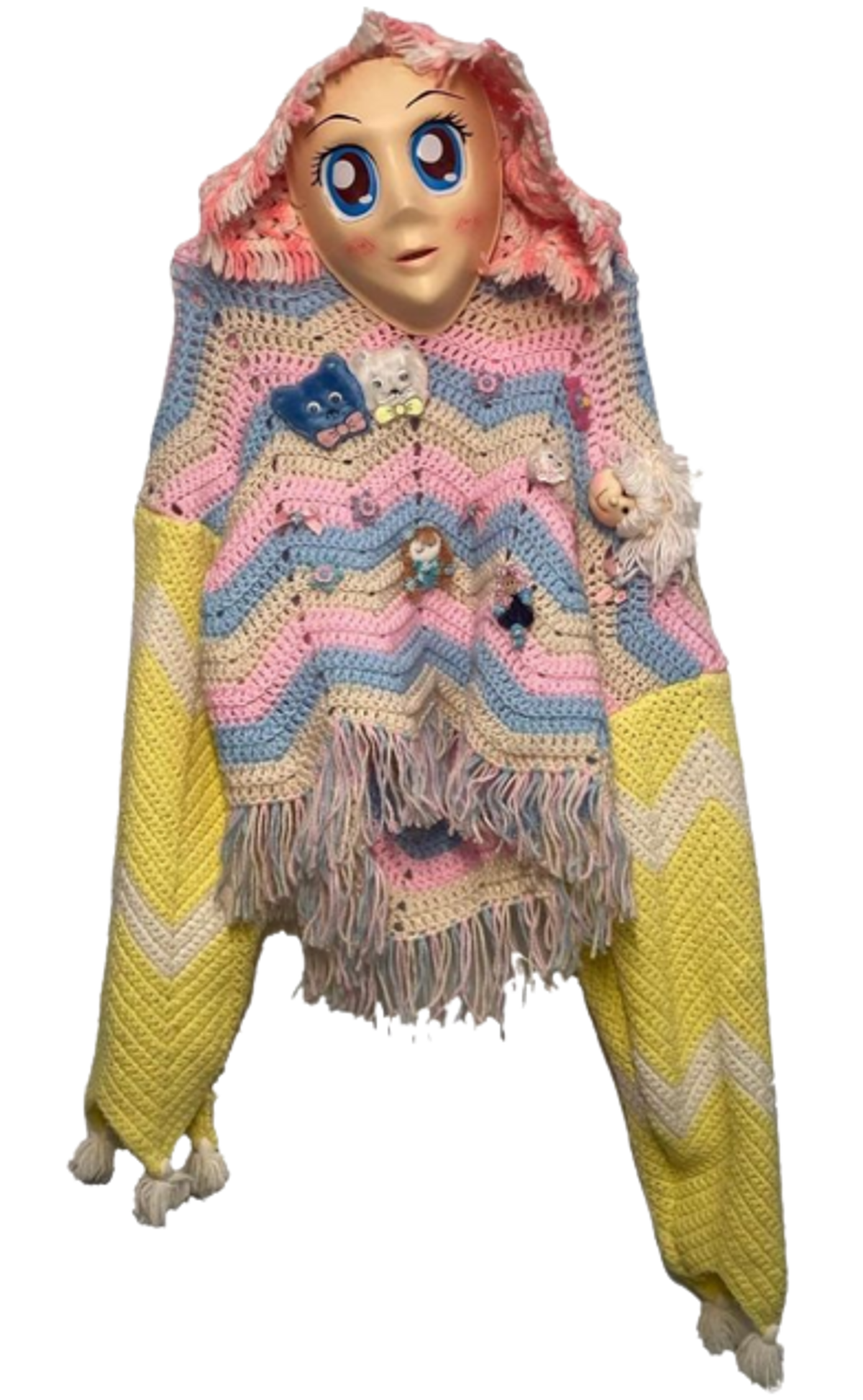 Left Hand LA Pink Blue Knitted Sweater
