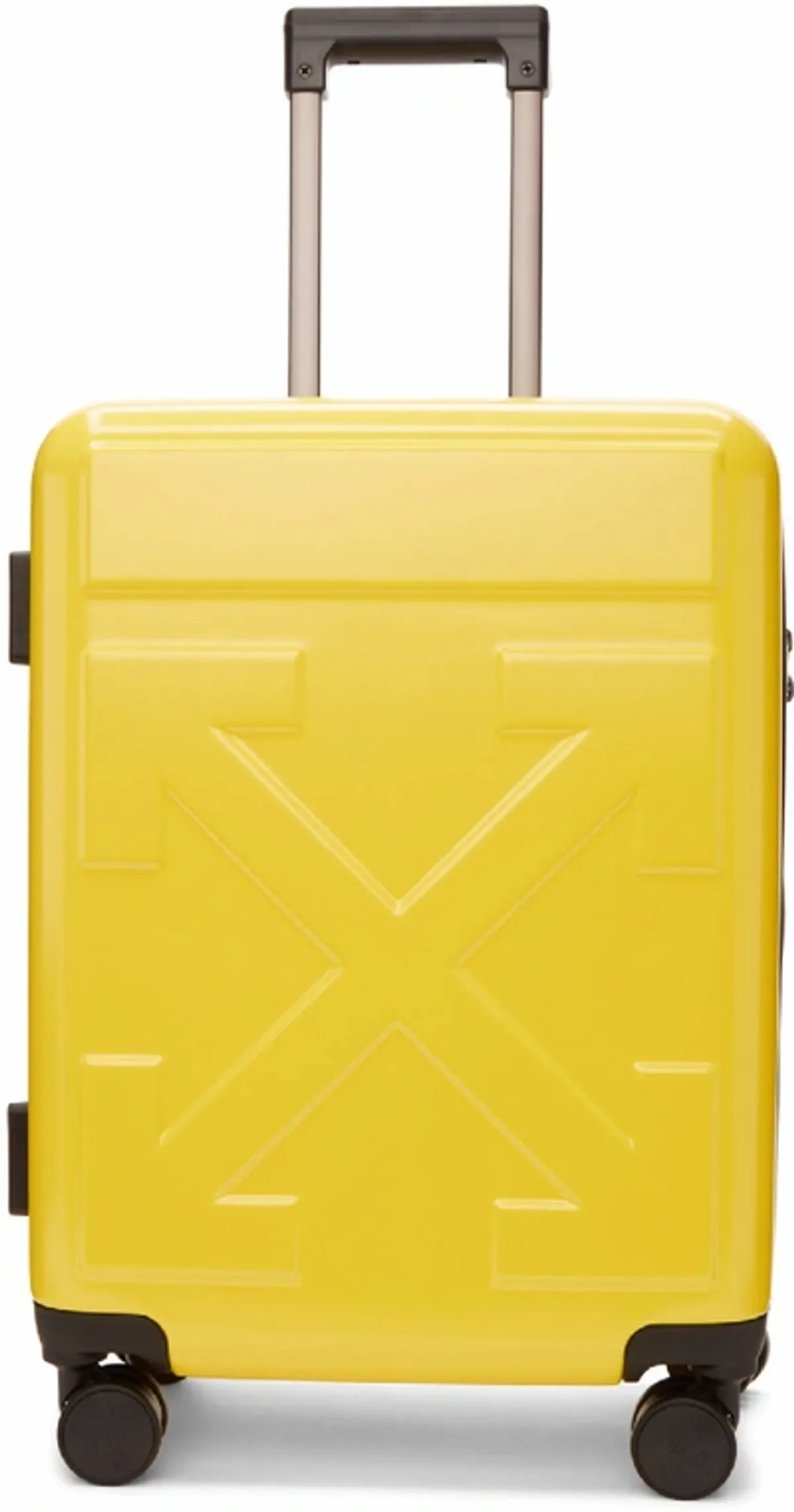 Off-White Quote Luggage For Travel Yellow