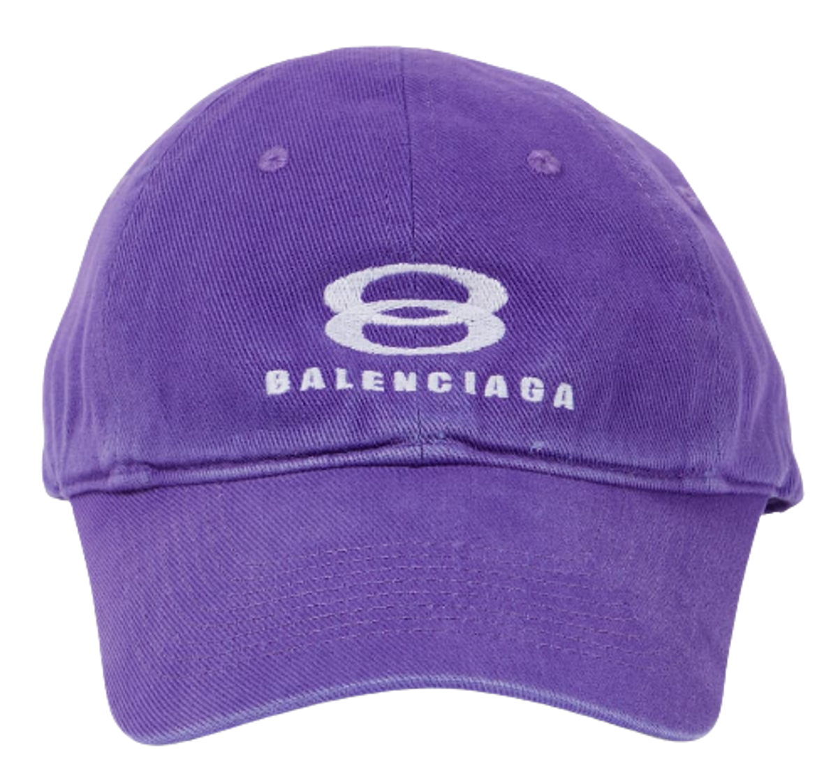 Balenciaga Unity Snowboard Purple Embroidered Twill Cap