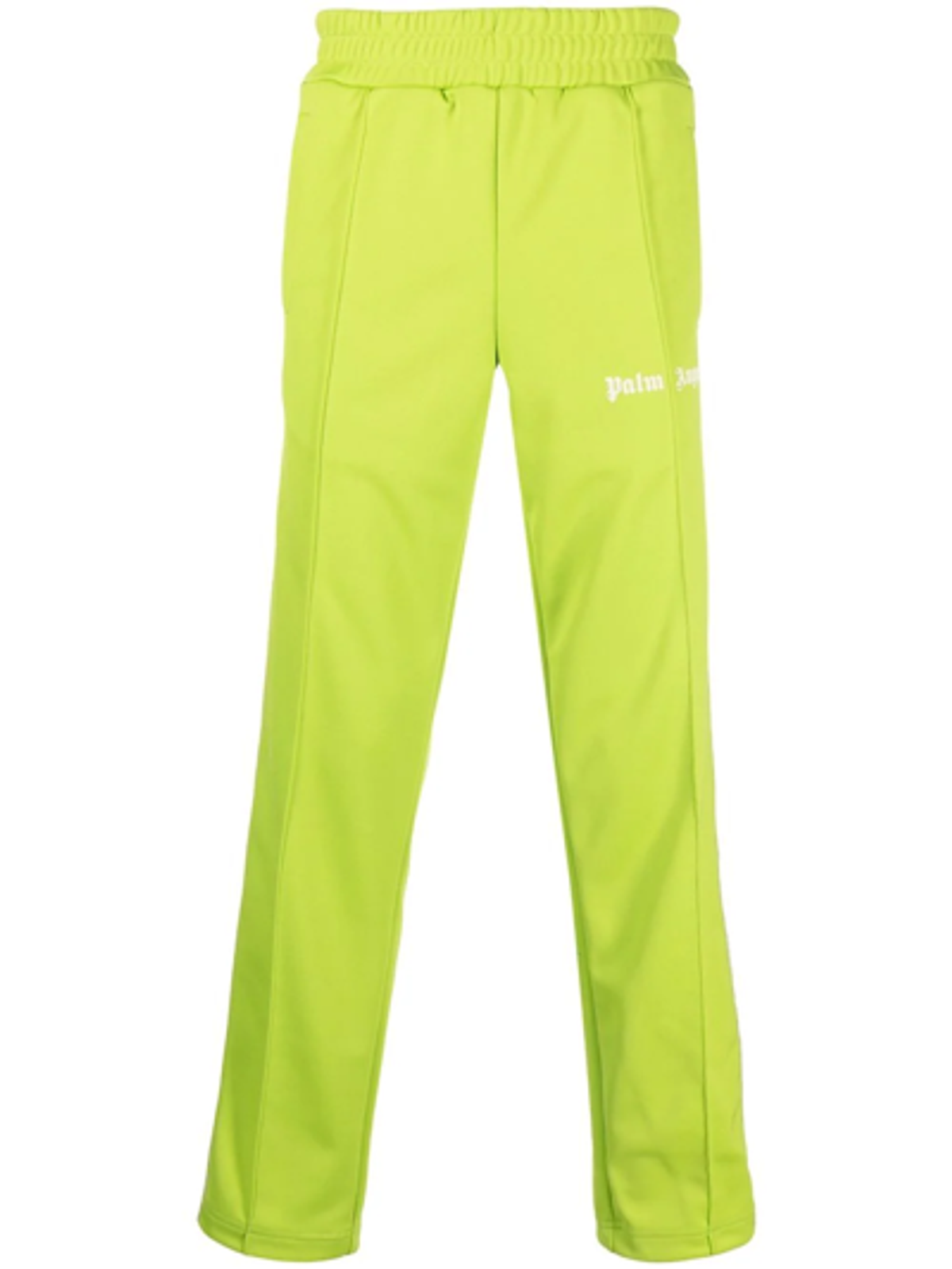 Palm Angels Logo Print Green Track Pants