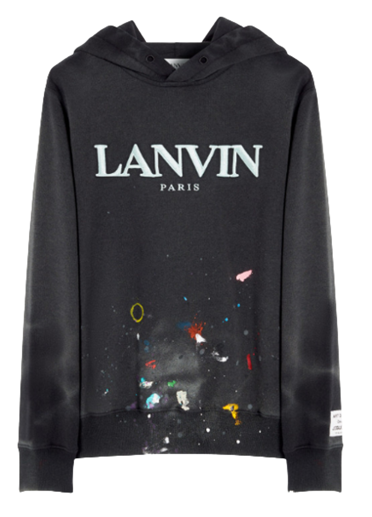 Lanvin × Gallery Dept. Black Logo Hoodie