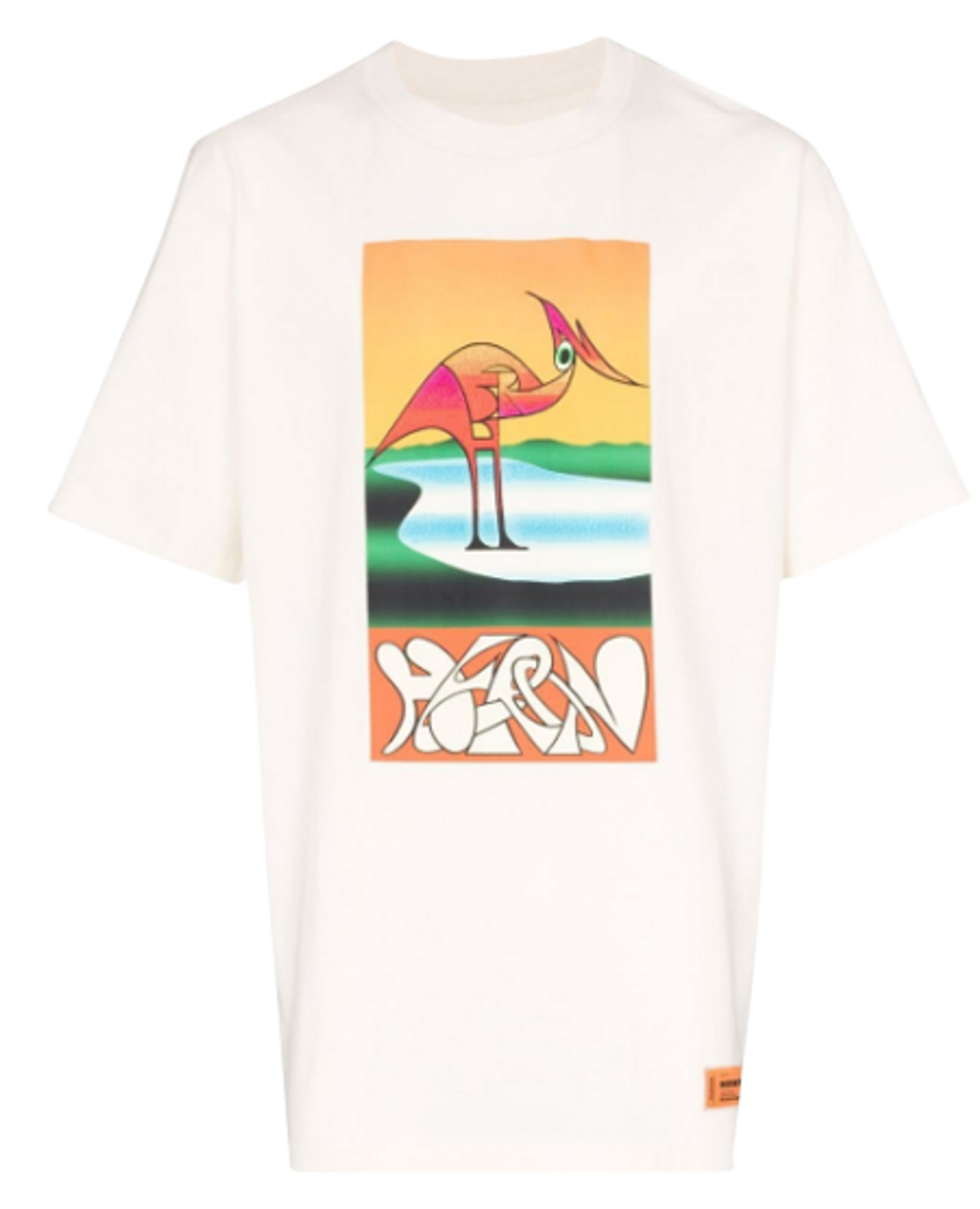 Heron Preston Brand Print Cotton Jersey T-Shirt