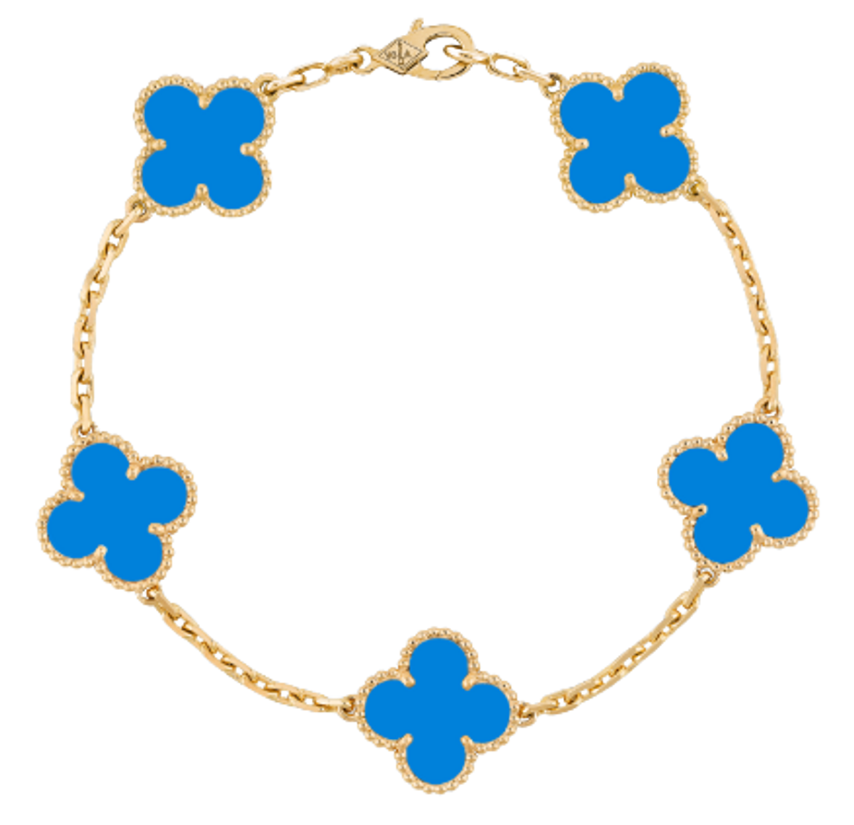 Van Cleef & Arpels Vintage Alhambra Blue Bracelet