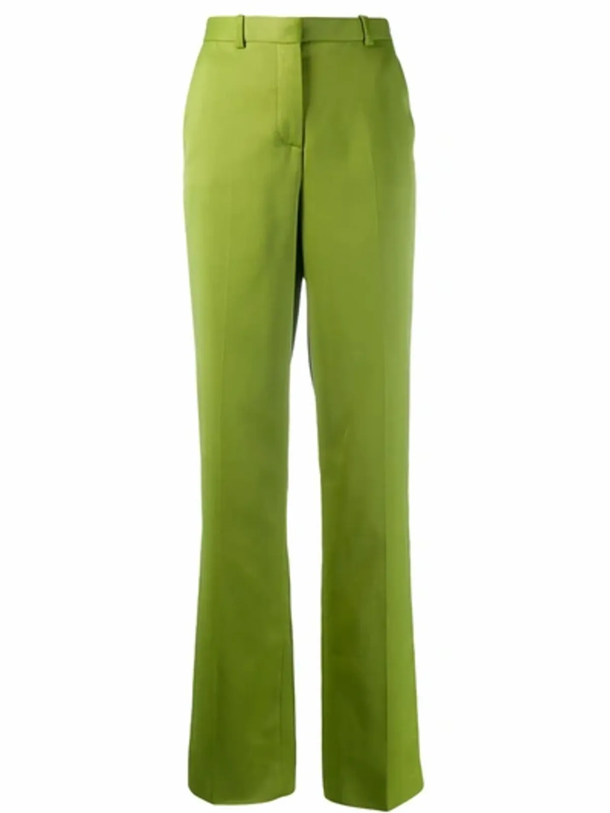 Versace Straight Leg Green Tailored Trousers