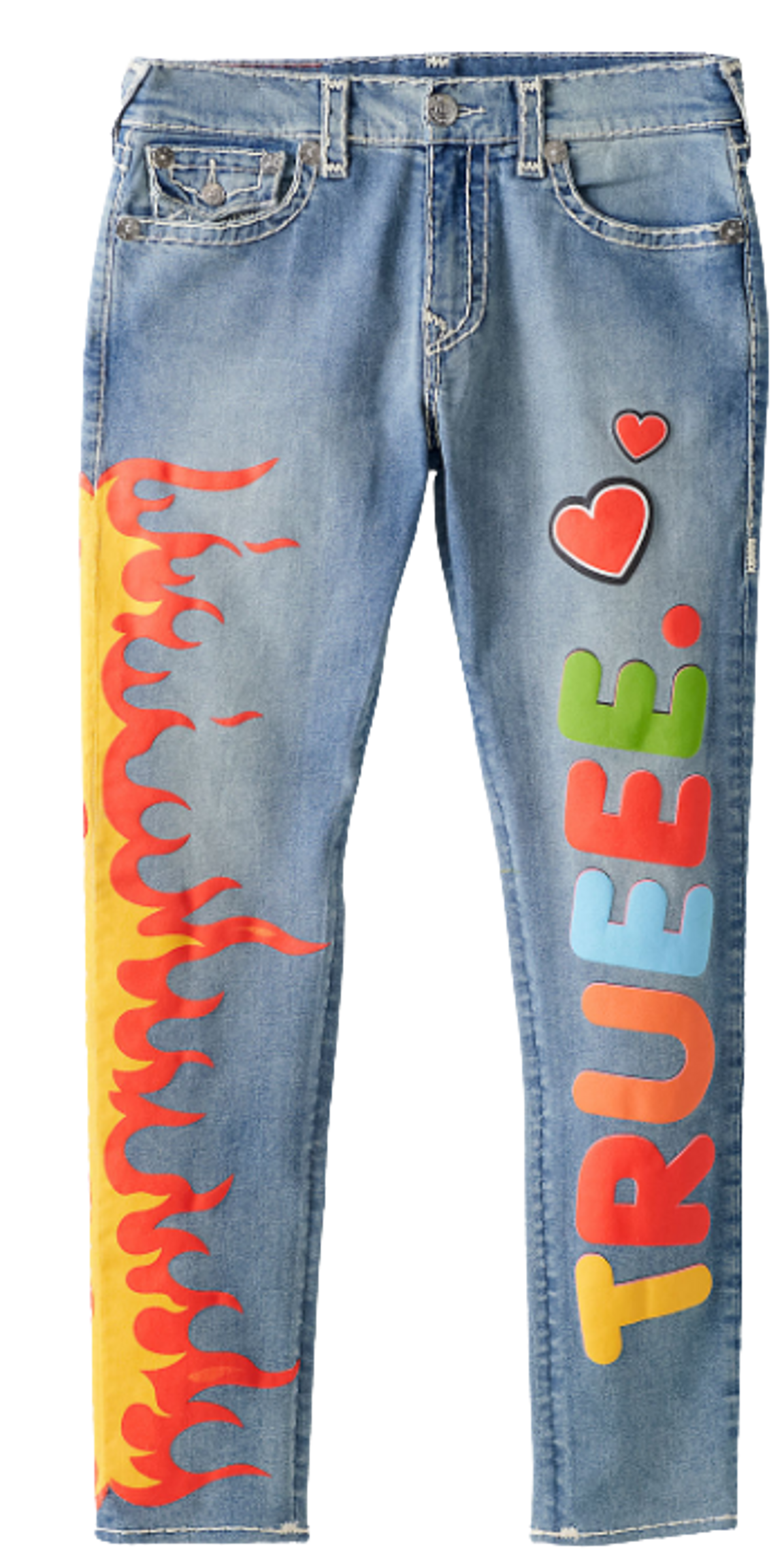 True Religion × Chief Keef Merch Super Skinny Blue Jeans