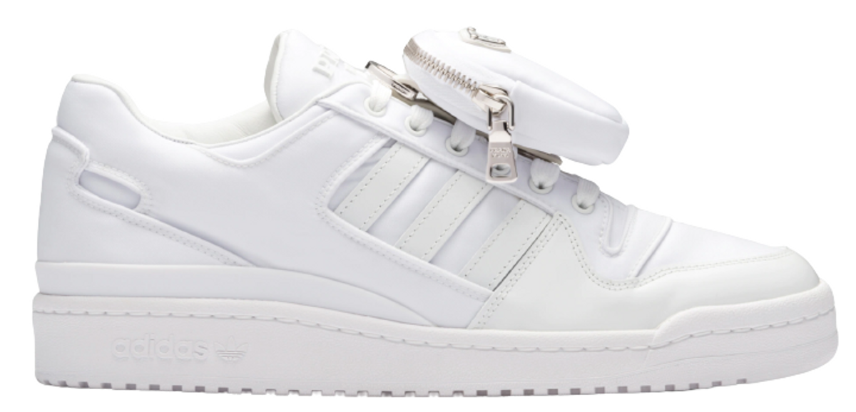 Prada × Adidas Logo Pocket White Sneakers