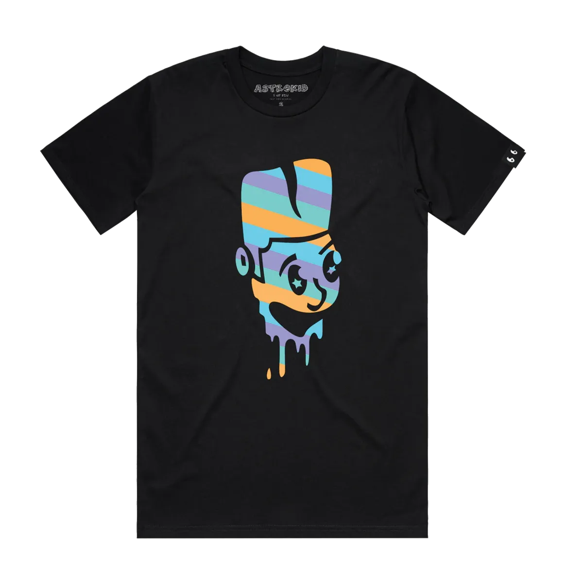 Astrokid Sherbert Astro Head Black T-Shirt