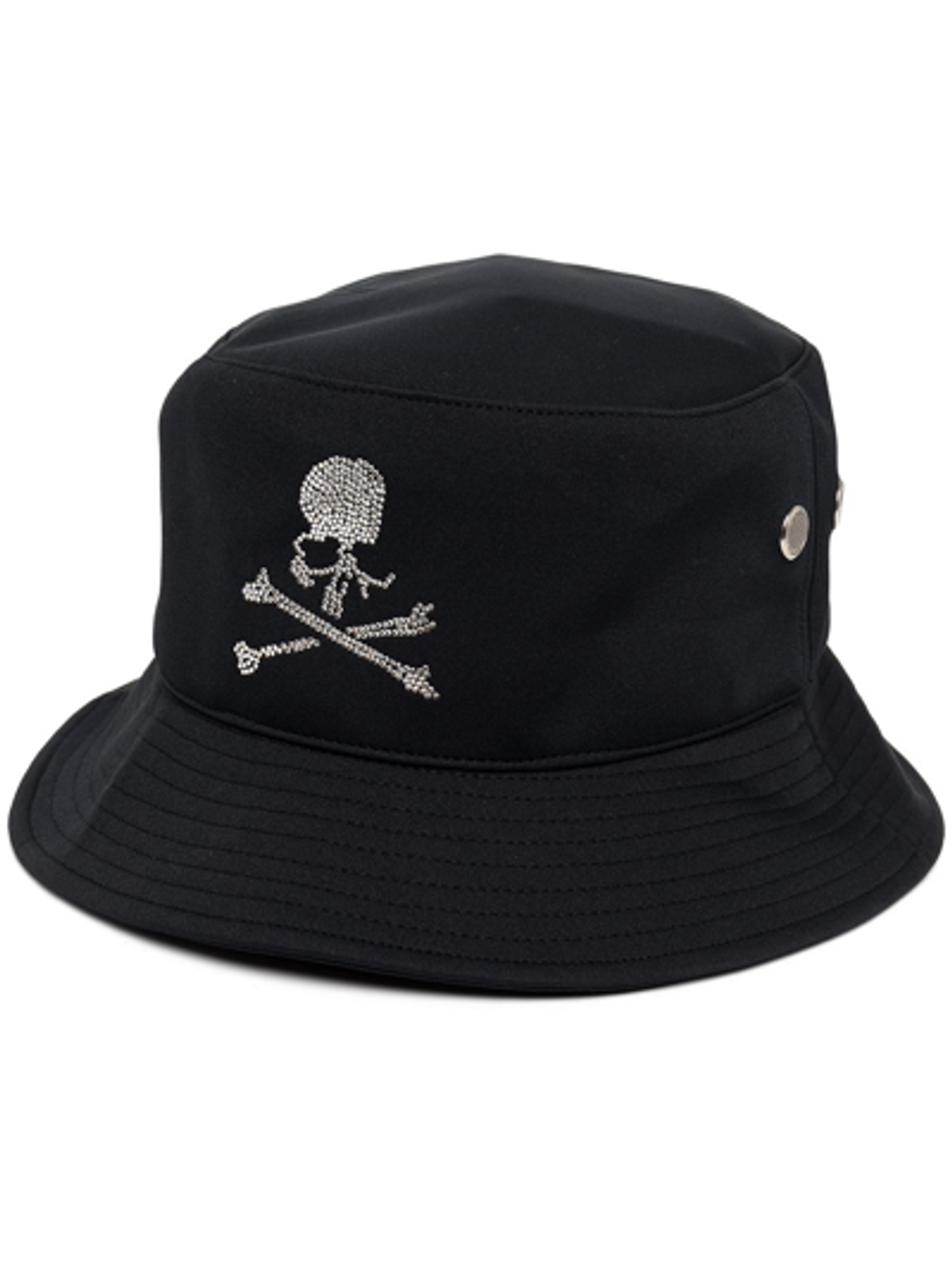 Mastermind Studded-Skull Black Bucket Hat