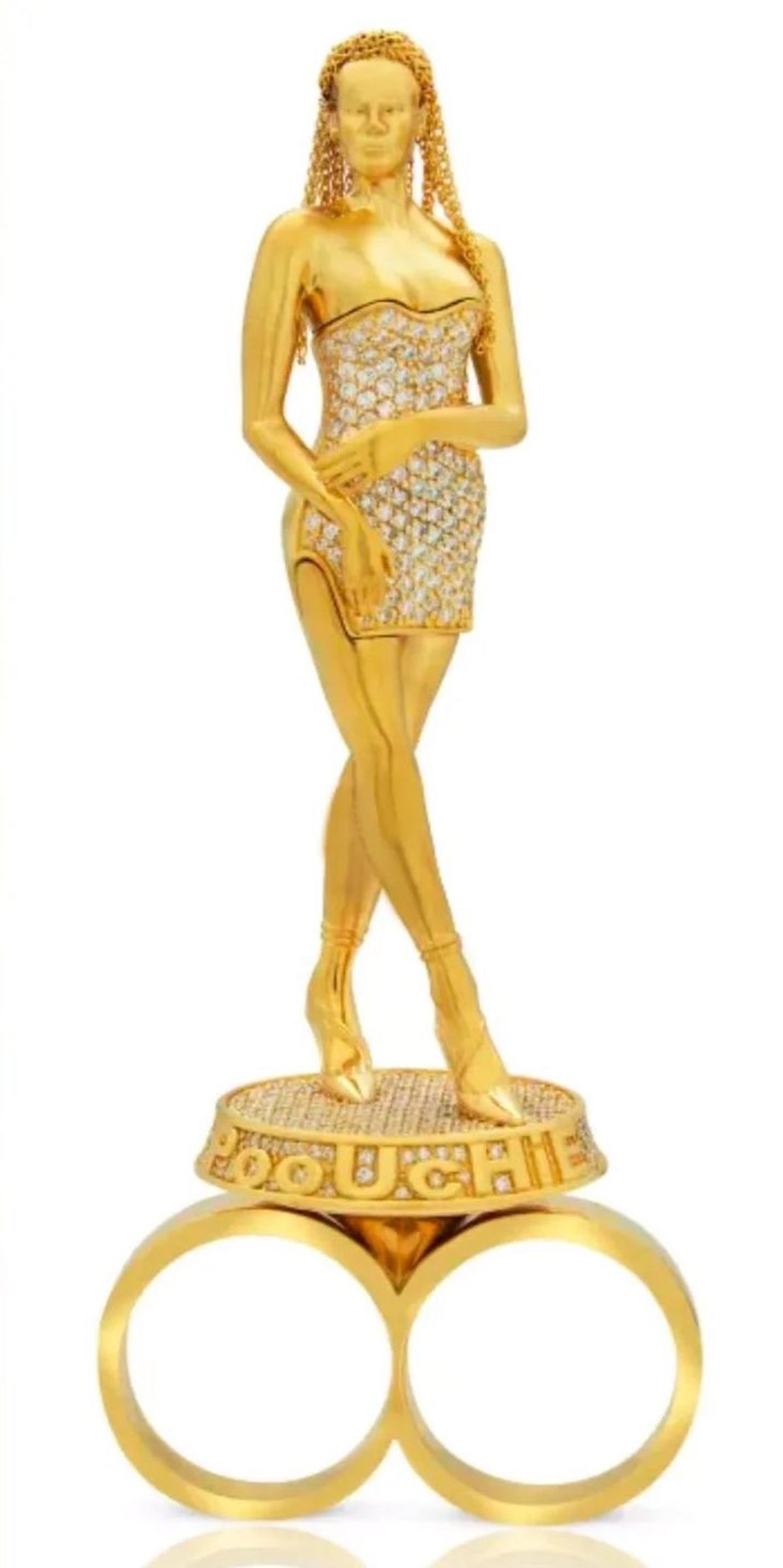 Jason of Beverly Hills Diamond Statuette 2 Finger Ring