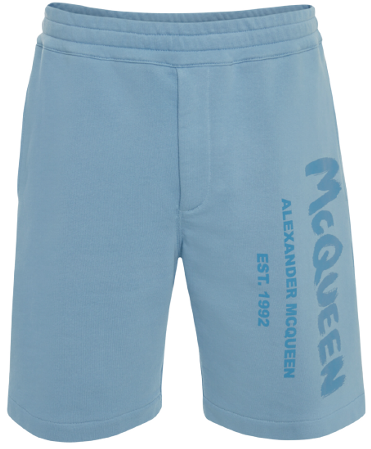 Alexander McQueen Sky Blue Logo Shorts