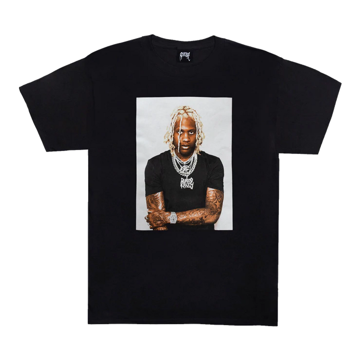 REVENGE × OTF Black Lil Durk Photo T-Shirt | WHAT'S ON THE STAR?