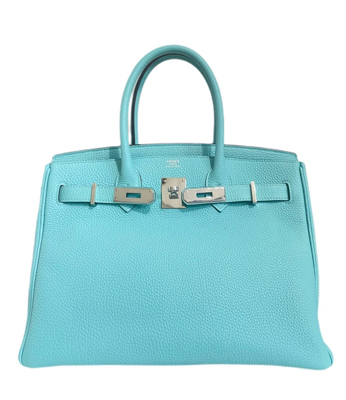 Hermes Birkin 30 Blue Atoll Tiffany Bag