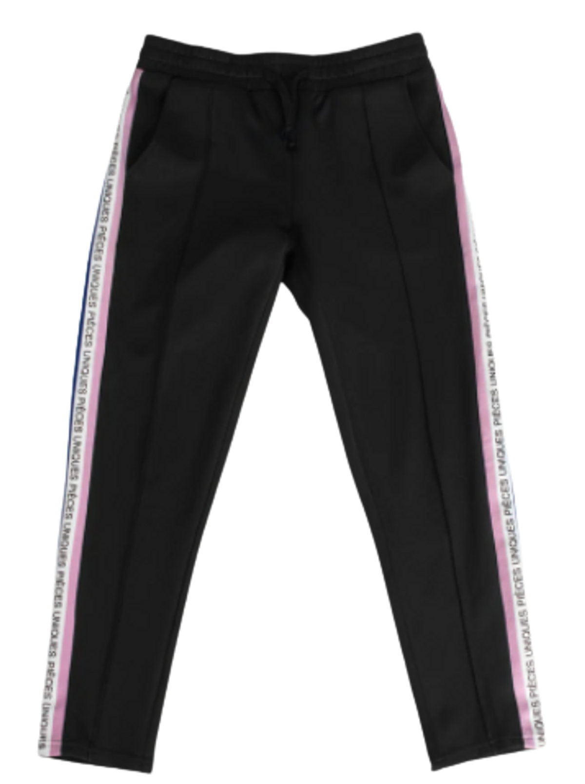 Brothers 4 Life Black Tricolor Tape Jogger Pants