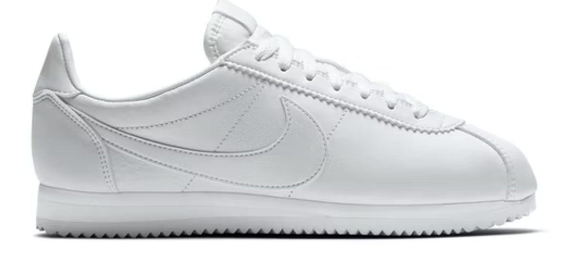 Nike White Classic Cortez Leather Sneakers
