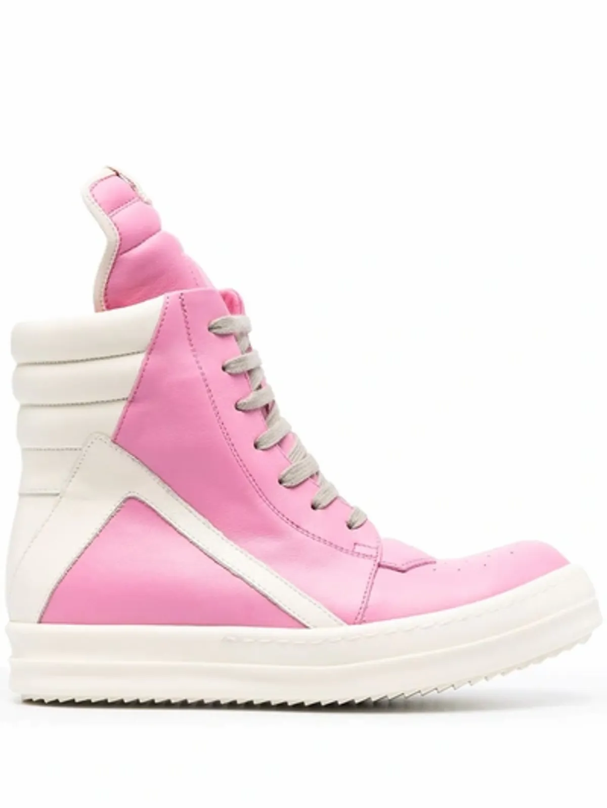 Rick Owens Phlegethon Geobasket Trainers In Pink
