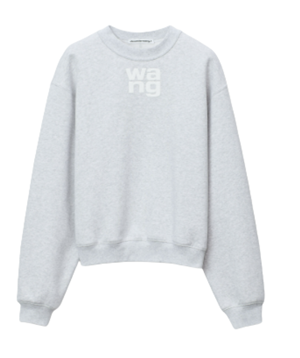 Alexander Wang Light Heather Grey Puff Logo Sweatshirt