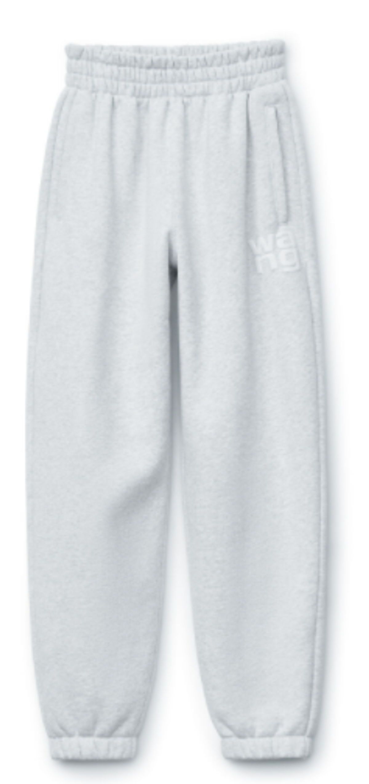 Alexander Wang Light Heather Grey Puff Paint Logo Sweatpant