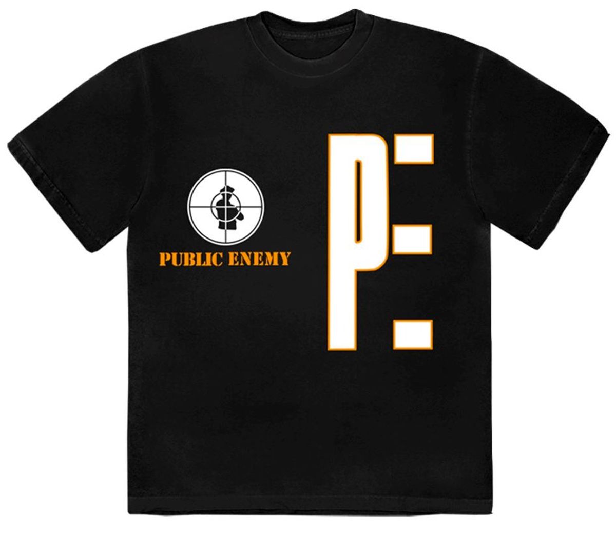 Public Enemy PE Logo Black T-Shirt