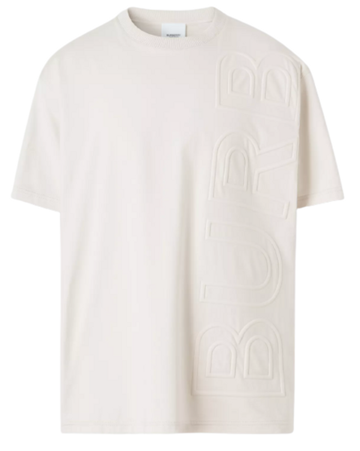 Burberry Logo Embossed Cotton Oversized T-Shirt