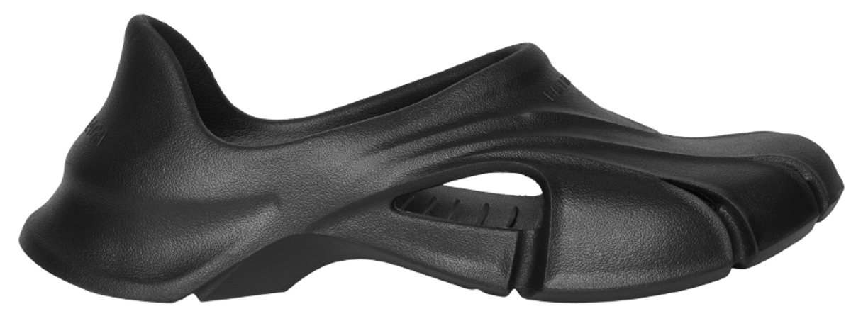Balenciaga Black Rubber Mold Closed