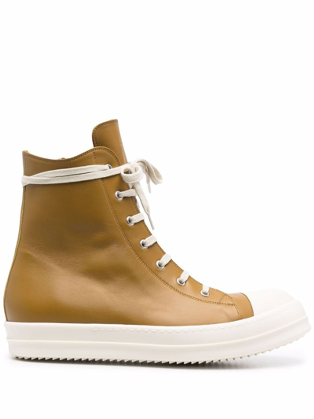 Rick Owens Lace-Up Yellow Sneakers