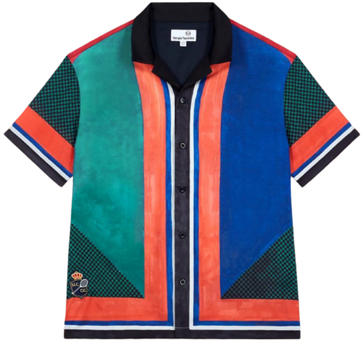 Sergio Tacchini Monte Carlo Lapis Blue/Evergreen Camp Shirt