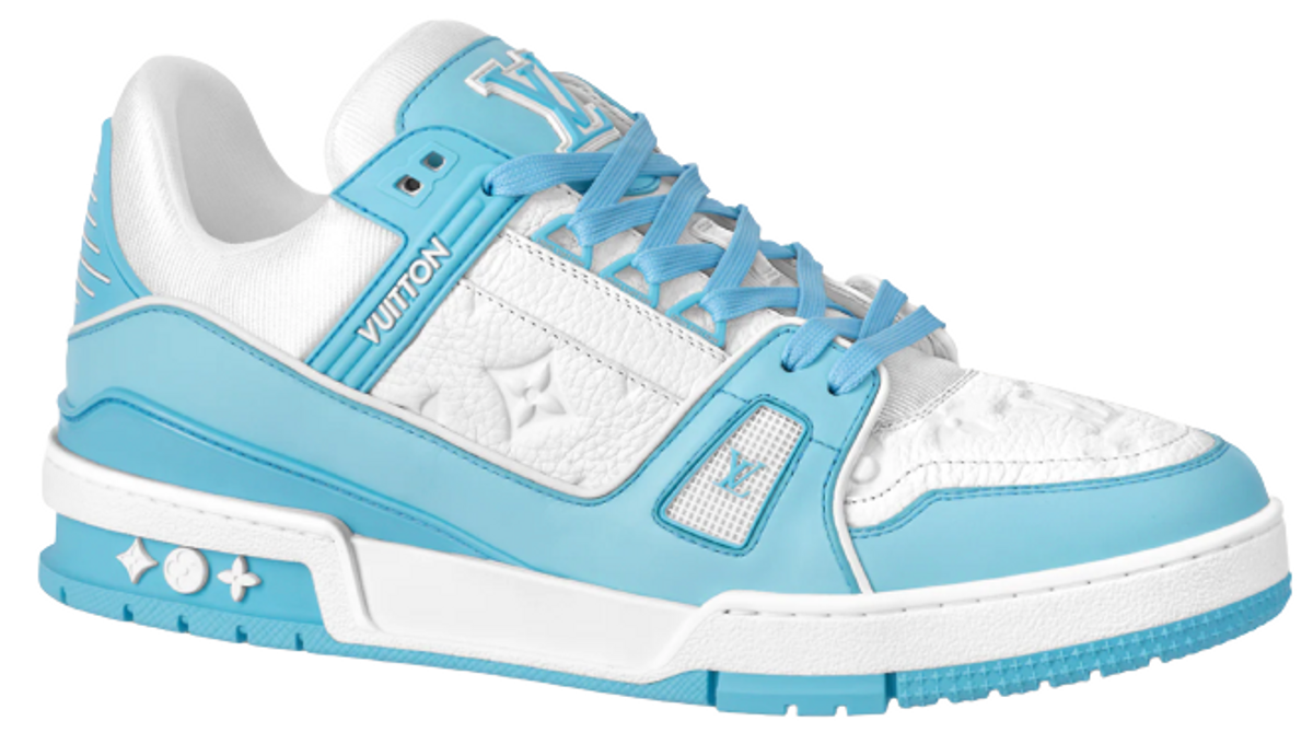 Louis Vuitton LV Sky Blue Trainer Sneakers