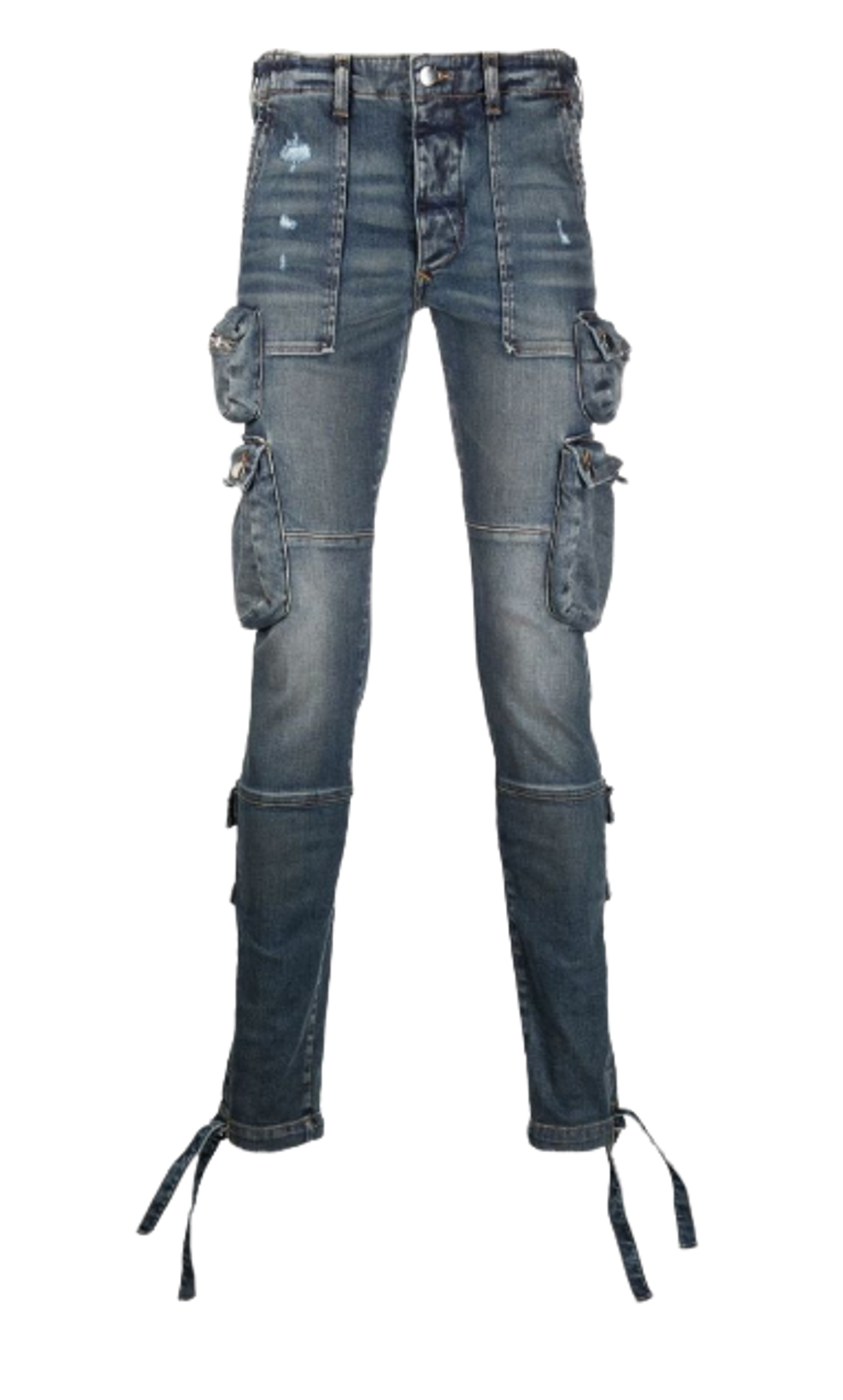 Amiri Blue Tactical Cargo Pants