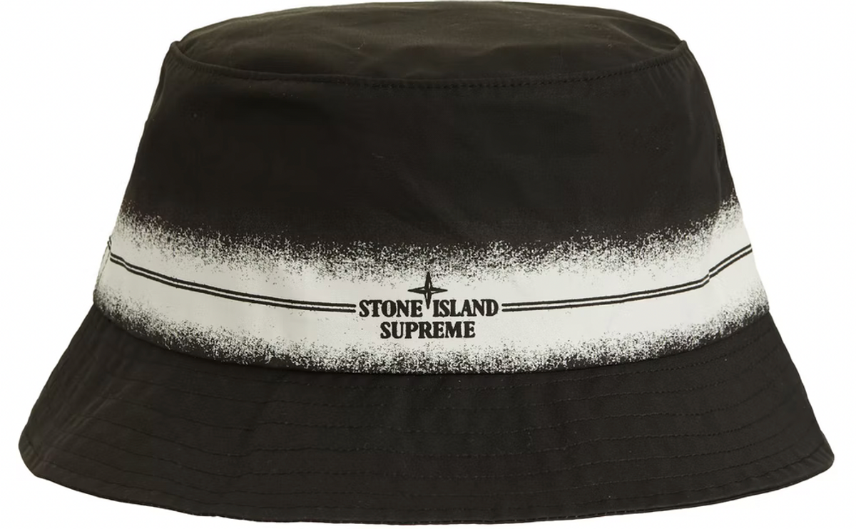 Supreme × Stone Island Stripe Crusher Black
