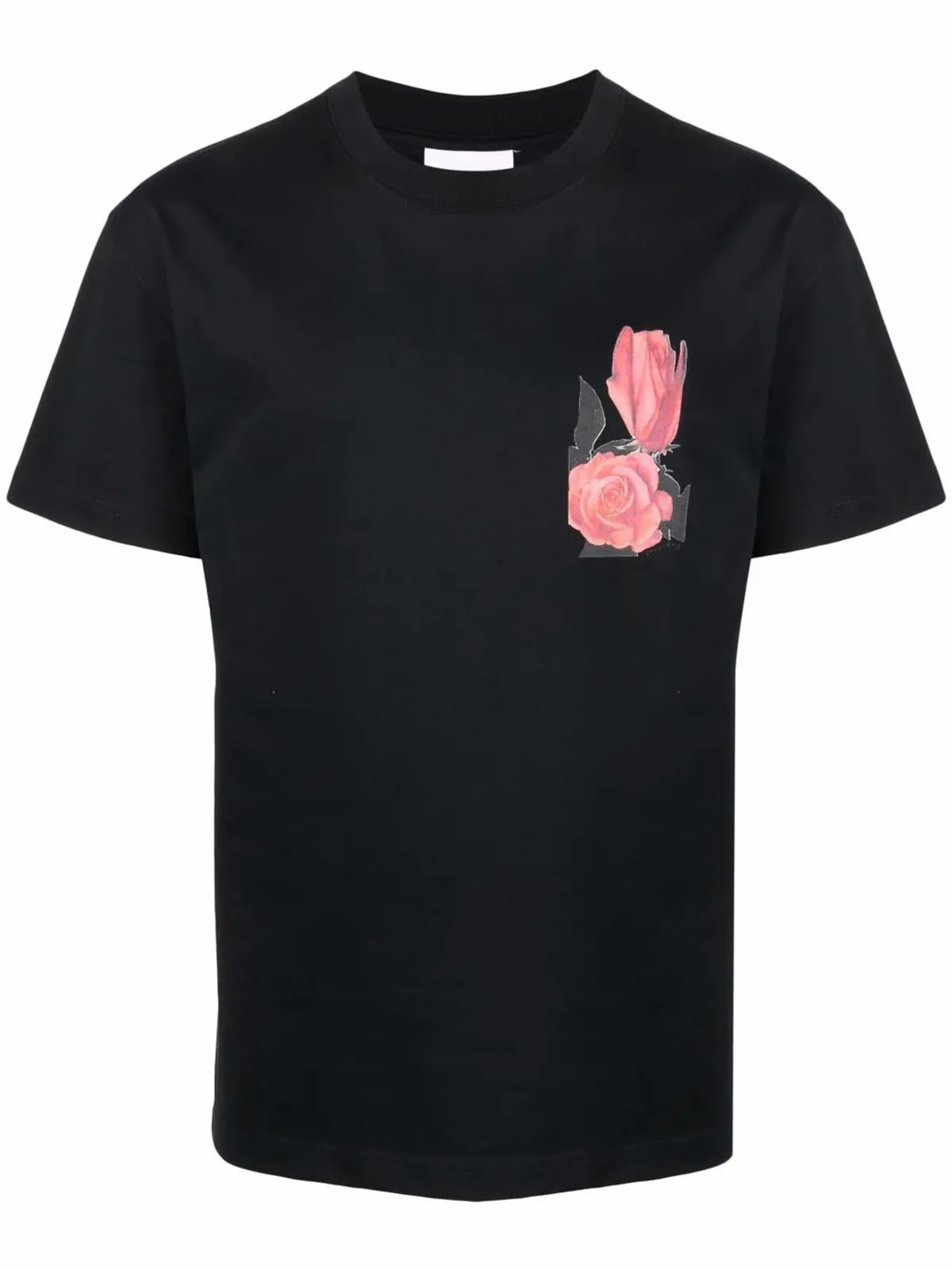 Soulland Black Printed Cotton T-shirt