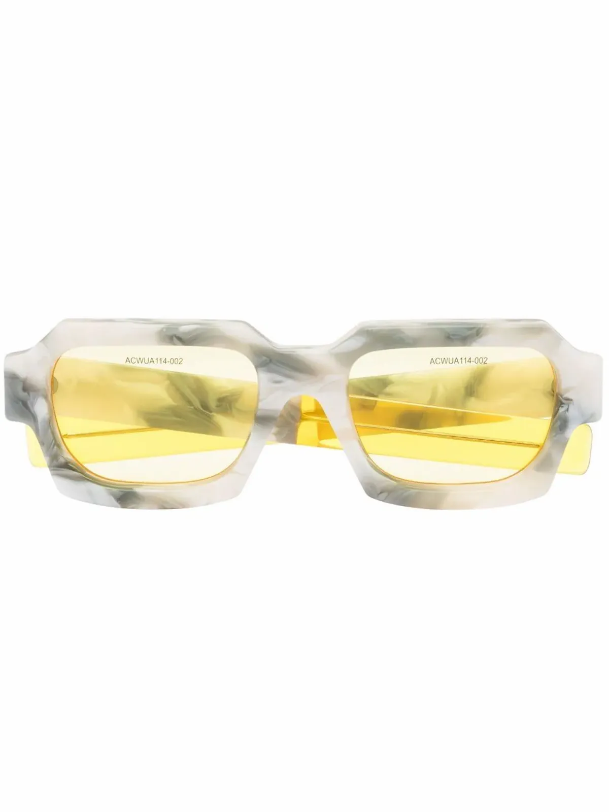 A-Cold-Wall* Marbled Square-Frame Sunglasses