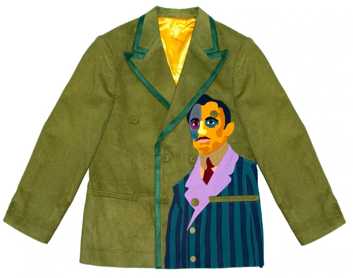 KidSuper Sir Corduroy Green Suit Top