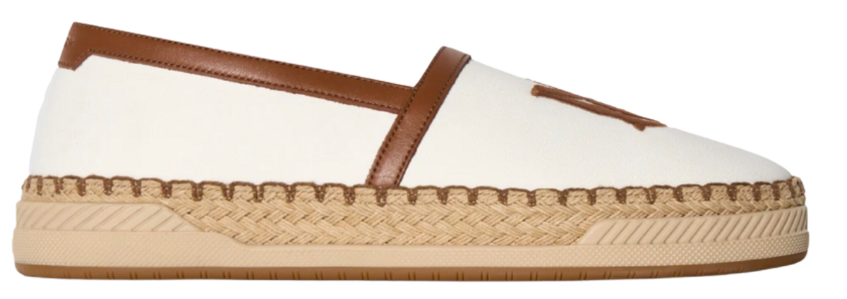 Amiri Logo Brown Natural Espadrille Slip On