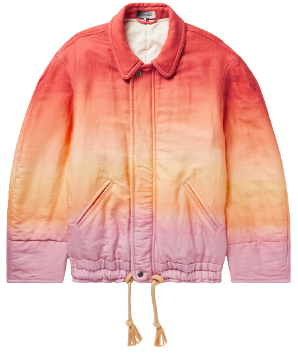 Isabel Marant Kisteyd Padded Ombre Cotton And Linen-Blend Jacket