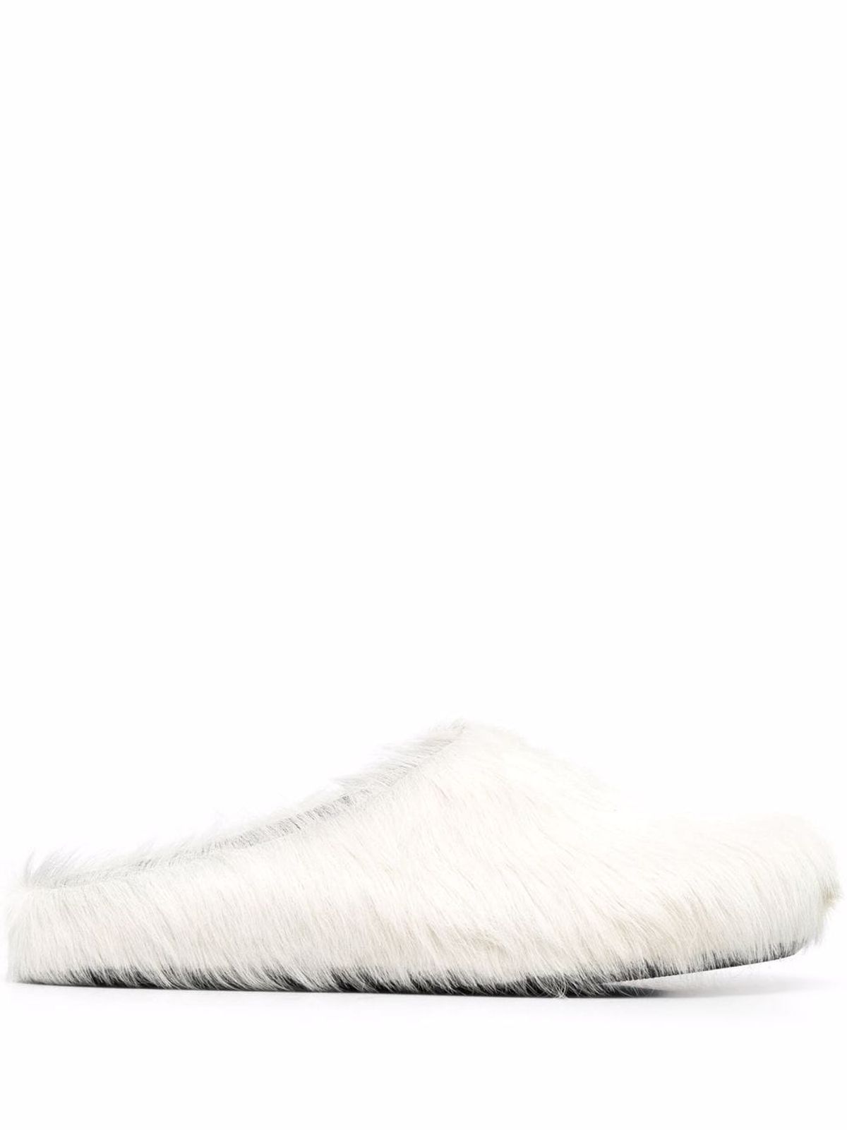 Marni Textured Calf Hair Clog Slippers