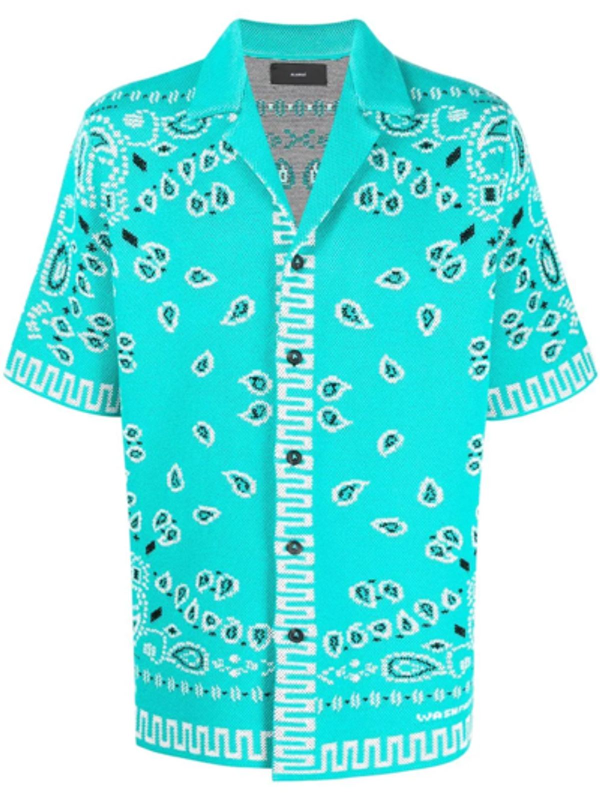 Alanui Bandana Print Pique Cotton Short Sleeve Shirt