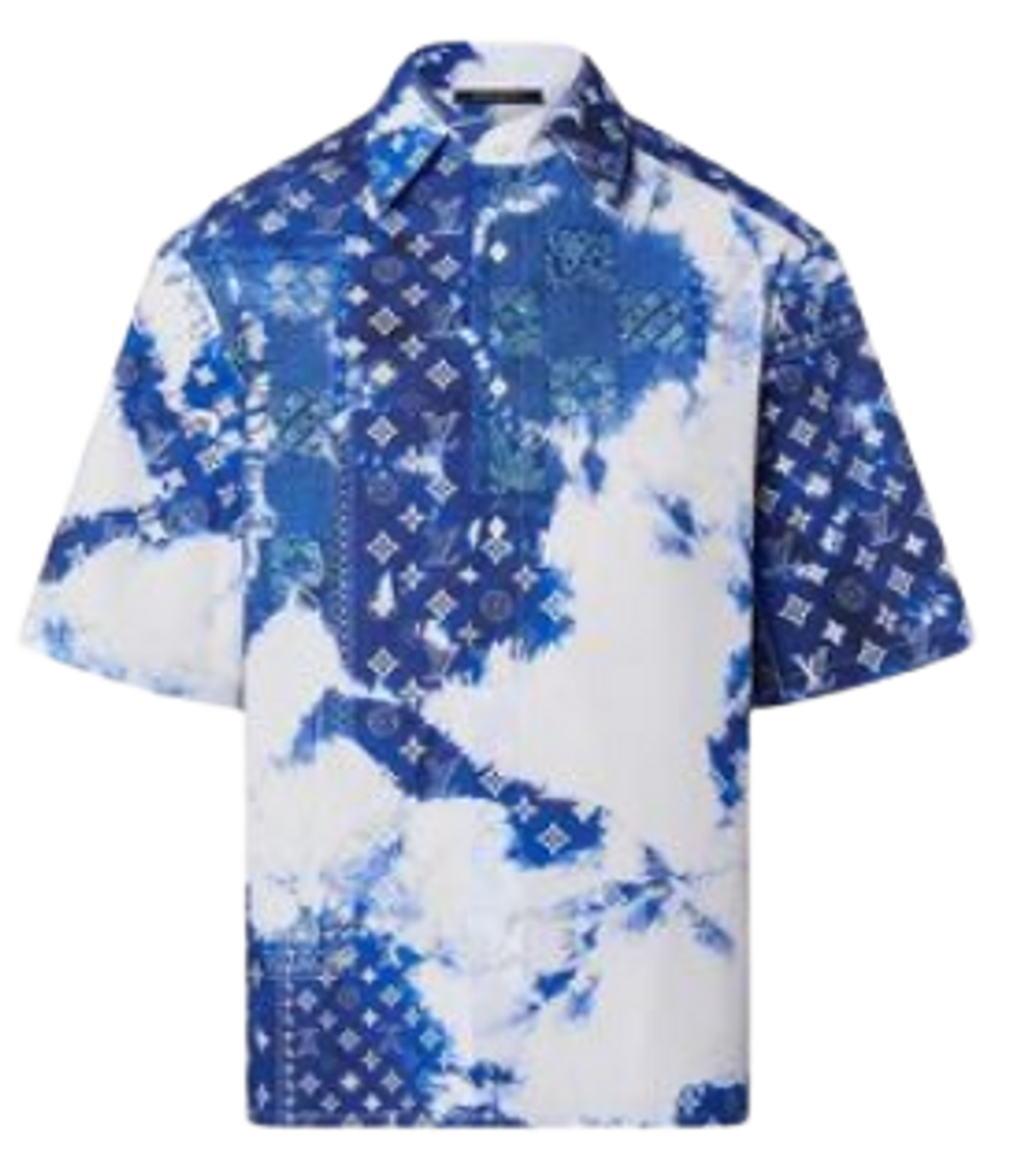 Louis Vuitton Monogram Denim Short Sleeve Shirt