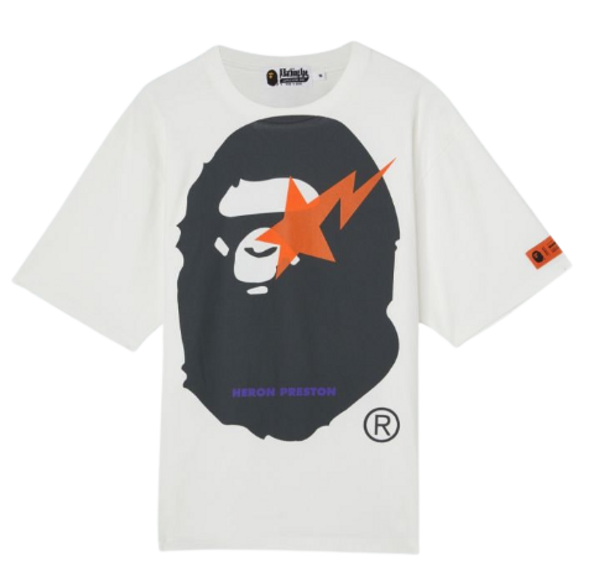 Bape × Heron Preston White SS T-Shirt