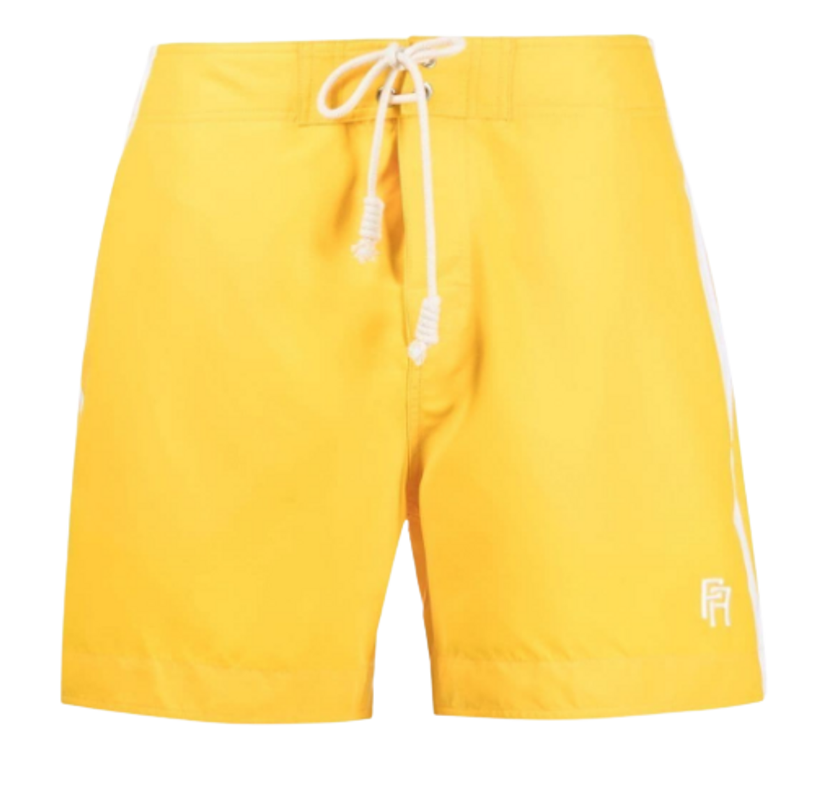 Palm Angels Side Stripe Yellow Swimming Shorts